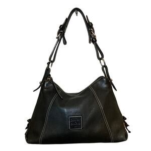 Dooney & Bourke Satchel Handle Brown Soft Pebble Leather